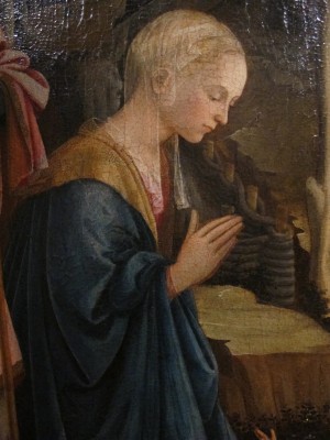 The holy virgin praying